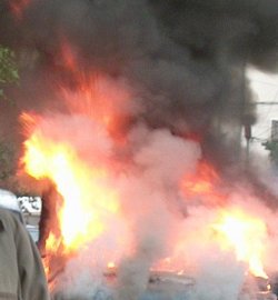 Запалиха колата на бившия кмет на Враца