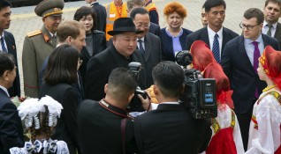 Посрещането на председателя на Държавния съвет на КНДР Ким Чен