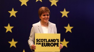 Подкрепата за обявяване на независимост на Шотландия от Великобритания е