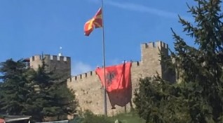 Инцидентът с албанското знаме на Самуиловата крепост в Охрид е