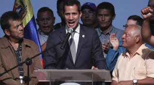 Лидерът на венецуелската опозиция Хуан Гуайдо който се самопровъзгласи за