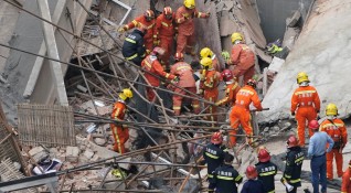 Сграда рухна в китайския финансов център Шанхай Това е станало