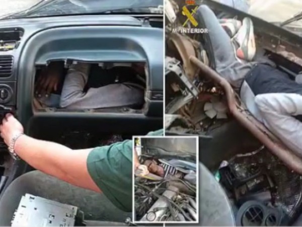 Мигрант се скри в жабката на кола в отчаян опит