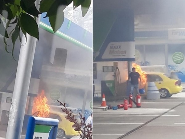 Пожар избухна до бензиностанция на столичния булевард „Гешов” в София,