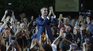 Костас Бакоянис който бе избран в неделя за кмет на