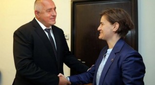 Премиерът Бойко Борисов разговаря със сръбския си колега Ана Бърнабич