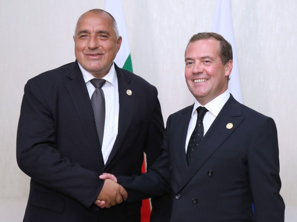 Министър-председателят Бойко Борисов се срещна с руския премиер Дмитрий Медведев,