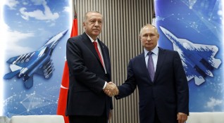 Срещата на президентите на Турция и Русия Реджеп Тайип Ердоган