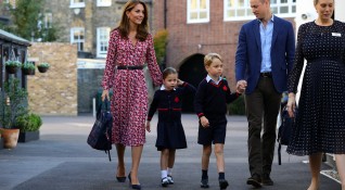 Британската принцеса Шарлот дъщерята на принц Уилям и съпругата