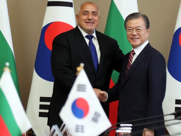Министър-председателят Бойко Борисов се срещна с президента на Република Корея