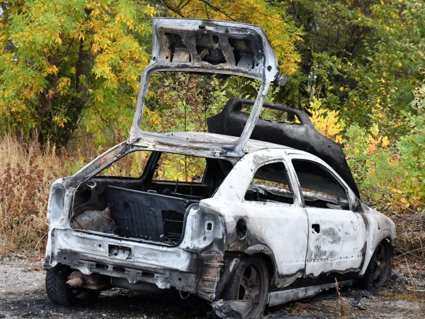 Полицията откри опожарен автомобил край софийското село Мрамор вчера, за