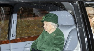 Британската кралица Елизабет Втора посети вчера църковна служба в района