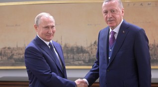Руският президент Владимир Путин и турският му колега Реджеп Ердоган