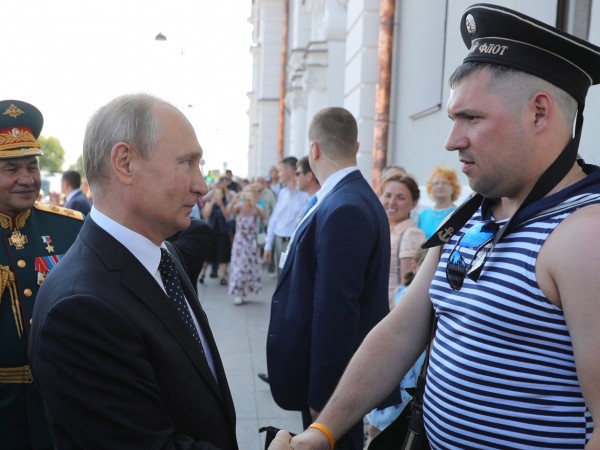 Върховният главнокомандващ на Въоръжените сили на Руската Федерация Владимир Путин