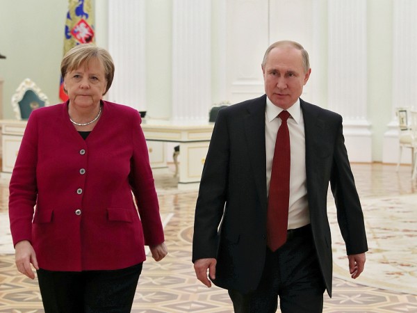 Германският канцлер Ангела Меркел благодари на руския президент Владимир Путин