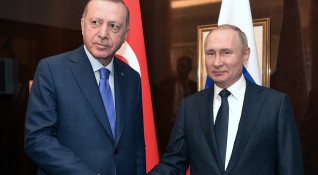 Президентите на Русия и Турция Владимир Путин и Реджеп Ердоган