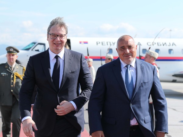 Премиерът Бойко Борисов посрещна президента на Сърбия Александър Вучич, който