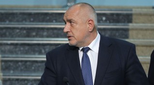 Министър председателят Бойко Борисов дава брифинг след среща с министъра на