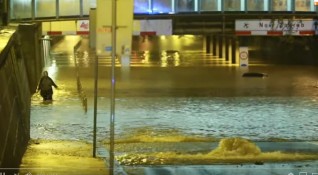Силна буря причини наводнения в Загреб снощи Огромните количества вода