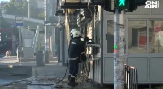 Пожар в центъра на Бургас Изгоряха 2 павилиона до автобусна