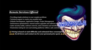Хакерът Instakilla приемал поръчки за да удря сайтовете на различни