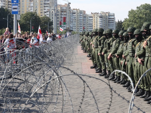 На 22-ия ден на протестите в Беларус срещу управлението на