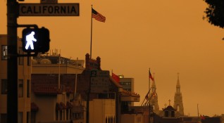 Небето над град Сан Франциско стана оранжево Причина за странния
