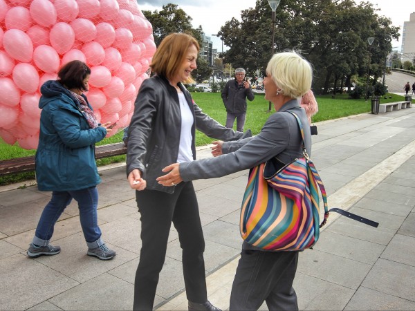 Снимка Димитър КьосемарлиевСтотици розови балони полетяха като част от кампанията