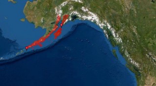 Земетресението от 7 1 по Рихтер които разтресе Аляска е предизвикало