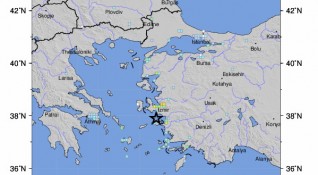 Силното земетресение станало днес в Турция в 13 51 часа