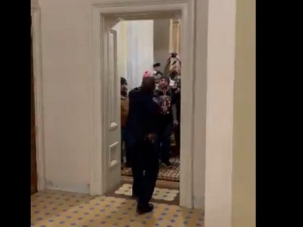 Here’s the scary moment when protesters initially got into the