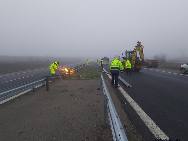 Ремонтът на автомагистрала "Тракия" край Чирпан започна тази сутрин, въпреки