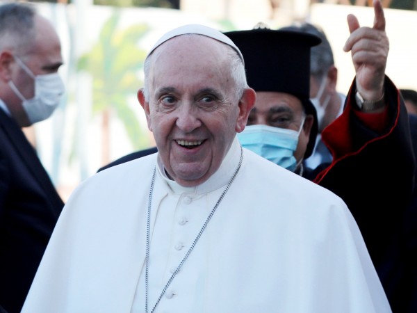 Папа Франциск осъди днес в Багдад безумните жестокости на групировката