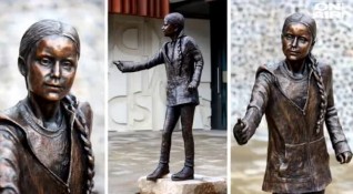Статуя на Грета Тунберг на стойност 24 хиляди паунда предизвика