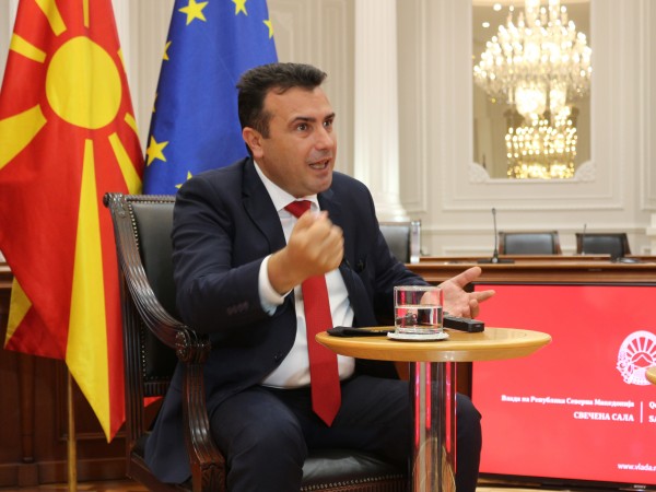 Премиерът на Република Северна Македония Зоран Заев заяви в интервю