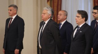 Церемонията по предаване на властта от кабинета Борисов 3 на