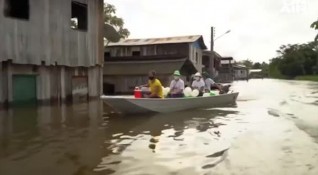 Проливни дъждове предизвикаха наводнения в Бразилия Много домакинства са засегнати