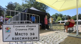 В София през уикенда работиха четири ваксинационни пункта на открито