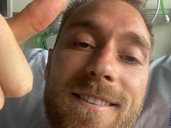 Датският национал Кристиан Ериксен публикува в Instagram първата си снимка