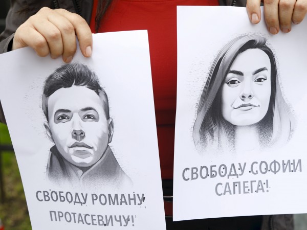 Рускинята София Сапега и беларуският опозиционен журналист Роман Протасевич са