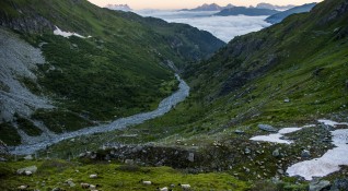 Фермер пасе стадото си в Швейцарските Алпи Снимка БГНЕСПо публикацията