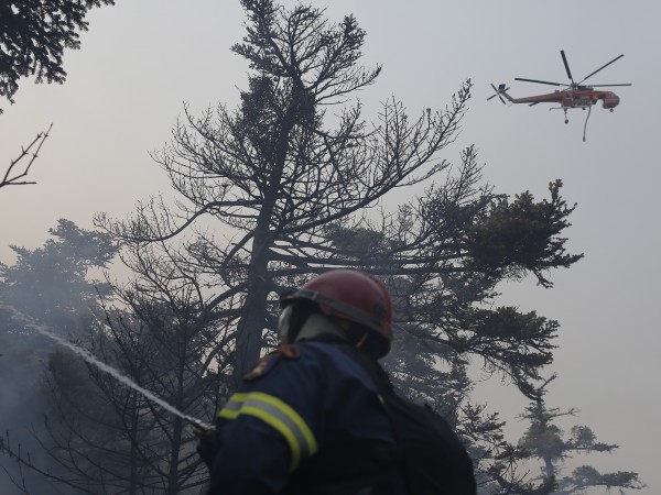 Гърция и Турция се борят с опустошителните пожари в продължение