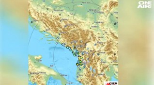 Земетресение с магнитуд 4 4 по Рихтер е регистрирано в Албания