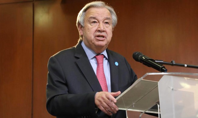 Генералният секретар на ООН бил в контакт с коронавируса