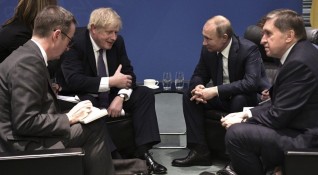 Британският премиер Борис Джонсън е изразил пред руския президент Владимир