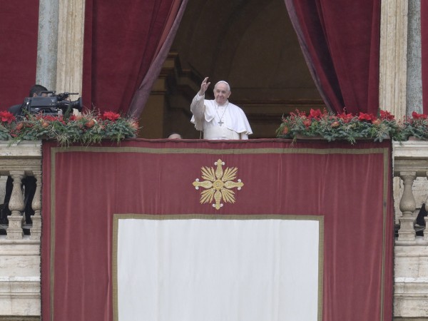 Папа Франциск отправи на 25 декември по обед своето традиционно