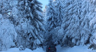 Заради снеговалежът минути след 10 часа пътищата за природен парк