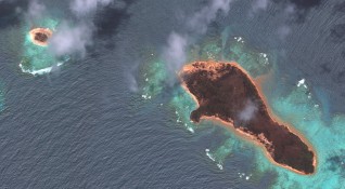 Вулканично изригване в Тонга което предизвика цунами e било стотици