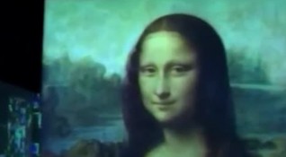 Творбите на Леонардо да Винчи са представени в уникално светлинно