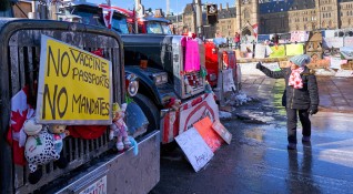 Конвой от камиони и каравани блокира днес улиците около парламента